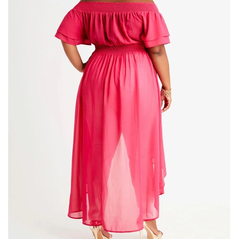 Brand New Half Sleeve Hi Low Blouse/ Duster Sz 22/24 & 26/28 - Picture 2 of 13